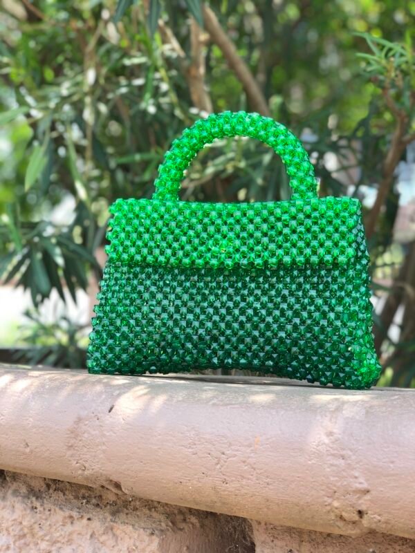 EVERGREEN BEADED BAG